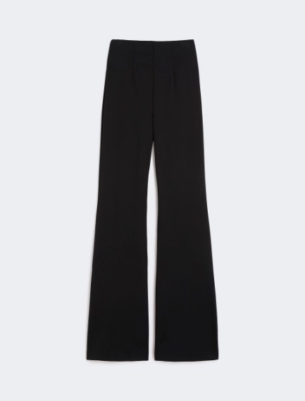 Flared trousers in stretch jersey - BLACK - Sportmax