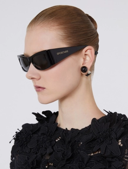 Occhiale bold in acetato - NERO - Sportmax