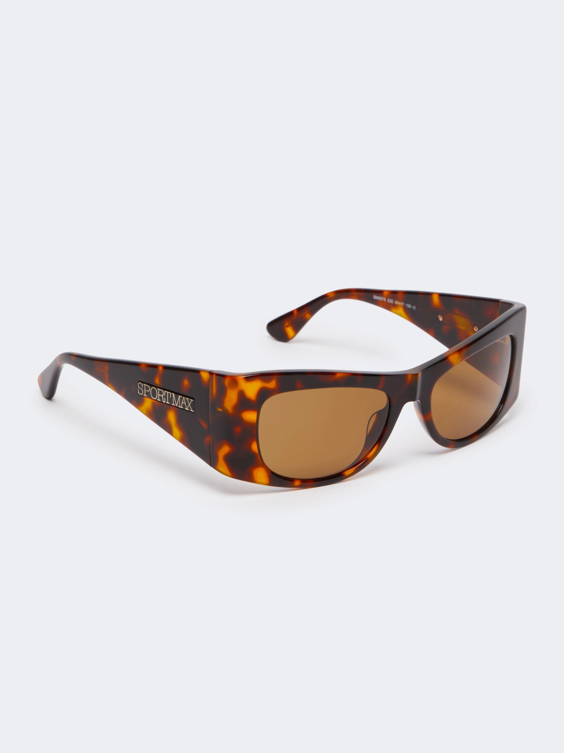 Lunettes audacieuses en acétate - HAVANE BRONZE BRUN - Sportmax - 2