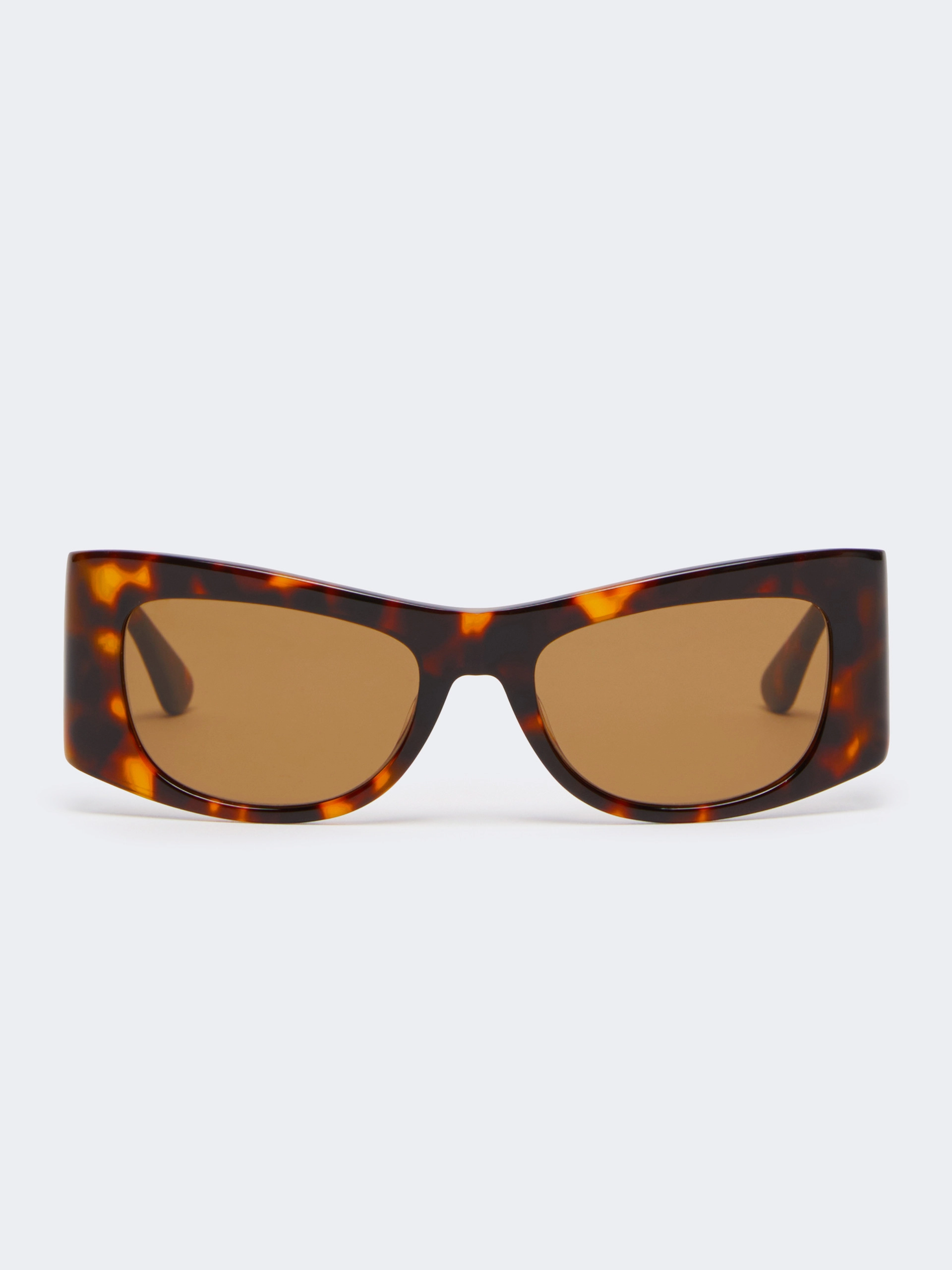 Lunettes audacieuses en acétate - HAVANE BRONZE BRUN - Sportmax