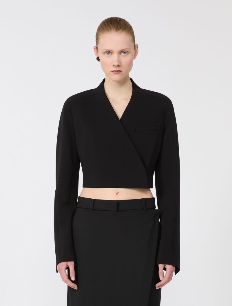 Short jersey jacket - BLACK - Sportmax - 2