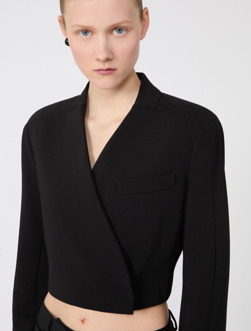 Short jersey jacket - BLACK - Sportmax - 5