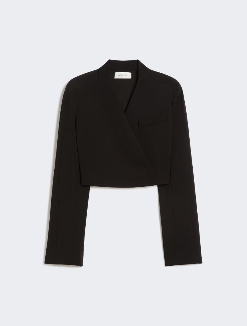 Short jersey jacket - BLACK - Sportmax - 7