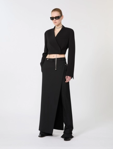 Short jersey jacket - BLACK - Sportmax - 1