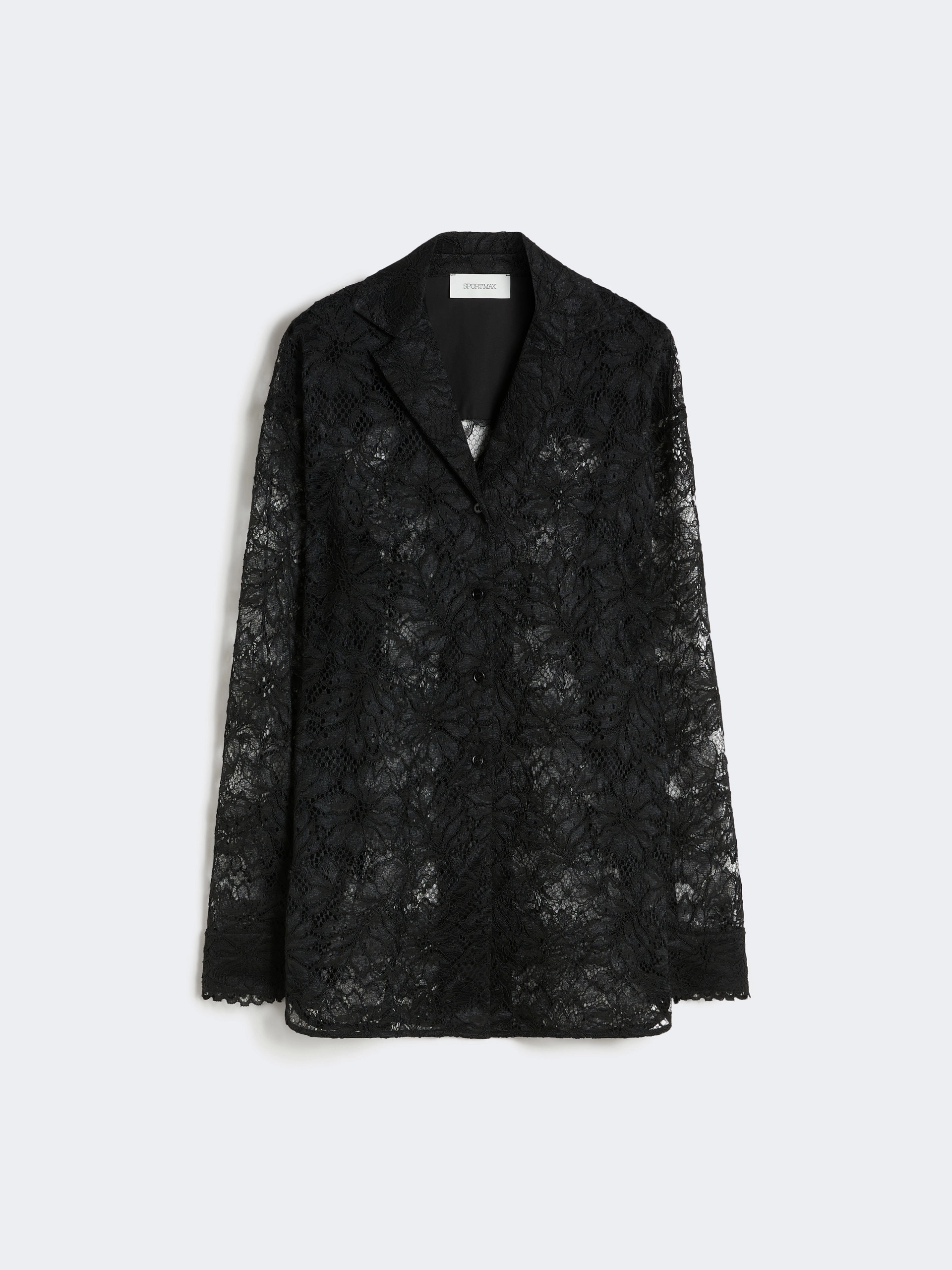 Floral lace shirt - BLACK - Sportmax - 7