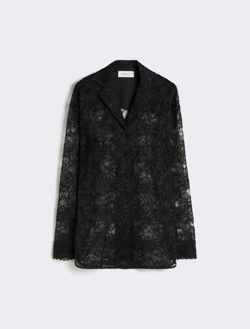 Floral lace jacket - BLACK - Sportmax - 8