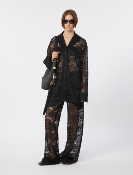 Floral lace jacket - BLACK - Sportmax