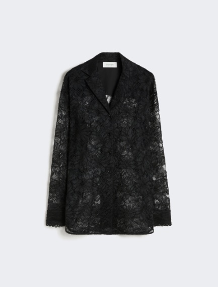 Floral lace jacket - BLACK - Sportmax