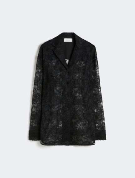 Veste en dentelle fleurie - NOIR - Sportmax