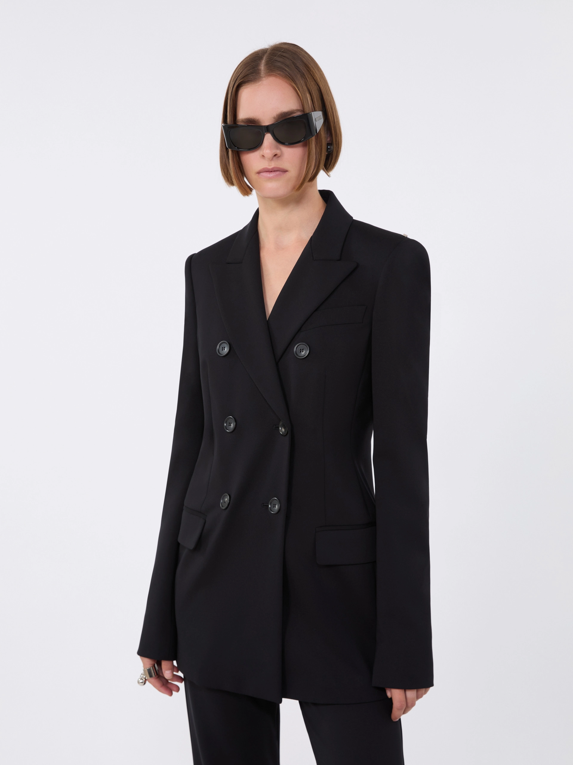 Jersey blazer - BLACK - Sportmax - 4