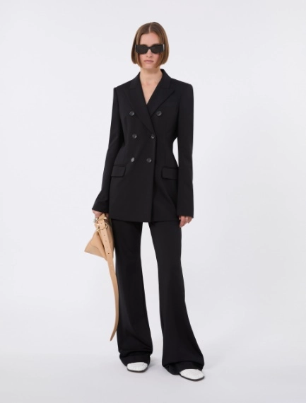 Jersey blazer - BLACK - Sportmax - 1