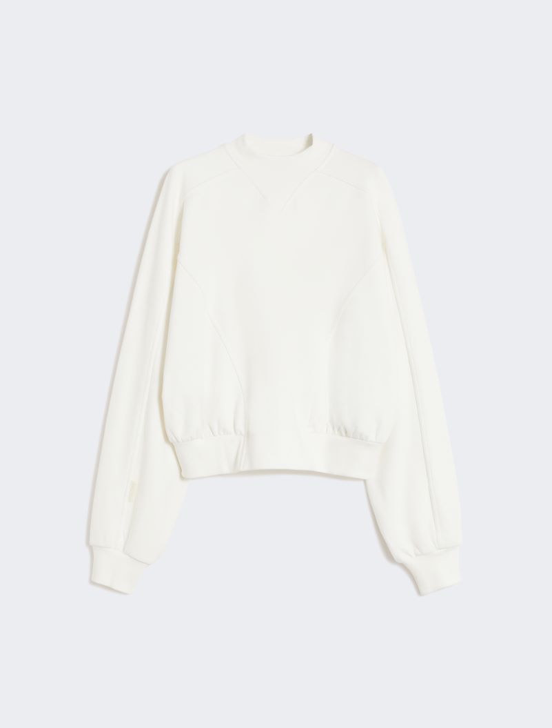 Cotton stretch sweatshirt - IVORY - Sportmax - 6