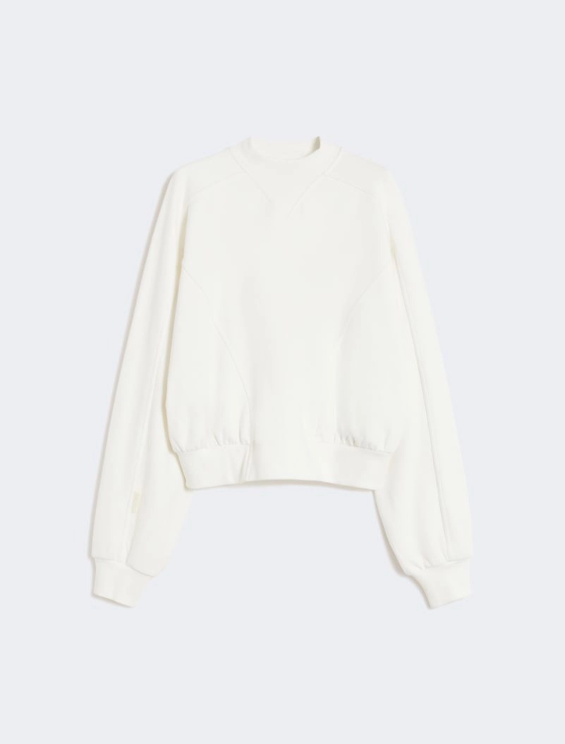 Cotton stretch sweatshirt - IVORY - Sportmax - 7