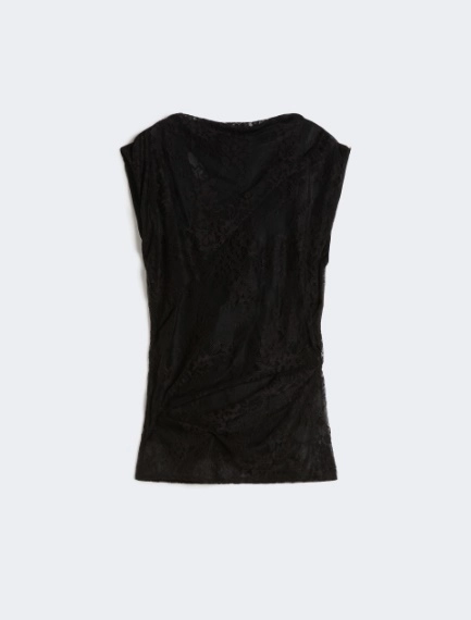 Haut en dentelle bicolore - NOIR - Sportmax