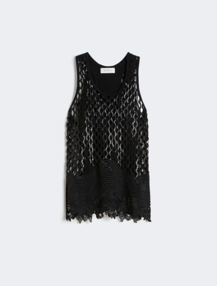 Haut en maille de paillettes - NOIR - Sportmax