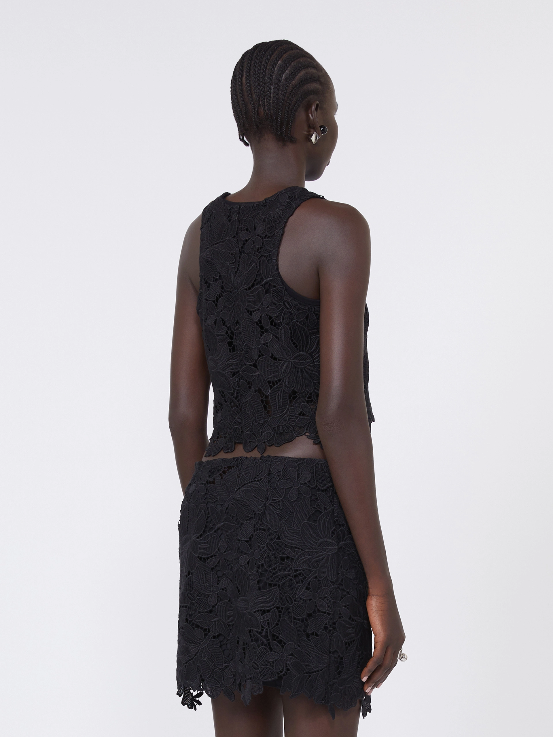Short macramé top - BLACK - Sportmax - 3