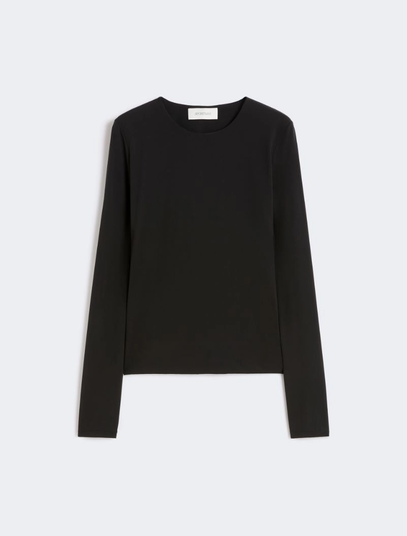 Skin-tight jersey T-shirt - BLACK - Sportmax - 6