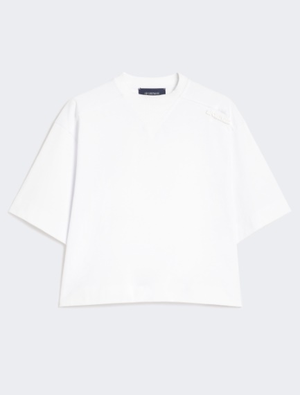 Cotton T-shirt - OPTICAL WHITE - Sportmax - 6