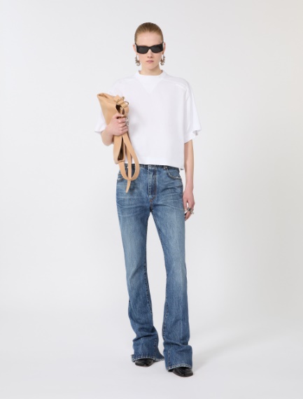 Cotton T-shirt - OPTICAL WHITE - Sportmax