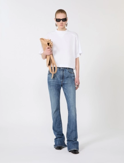 Cotton T-shirt - OPTICAL WHITE - Sportmax - 1