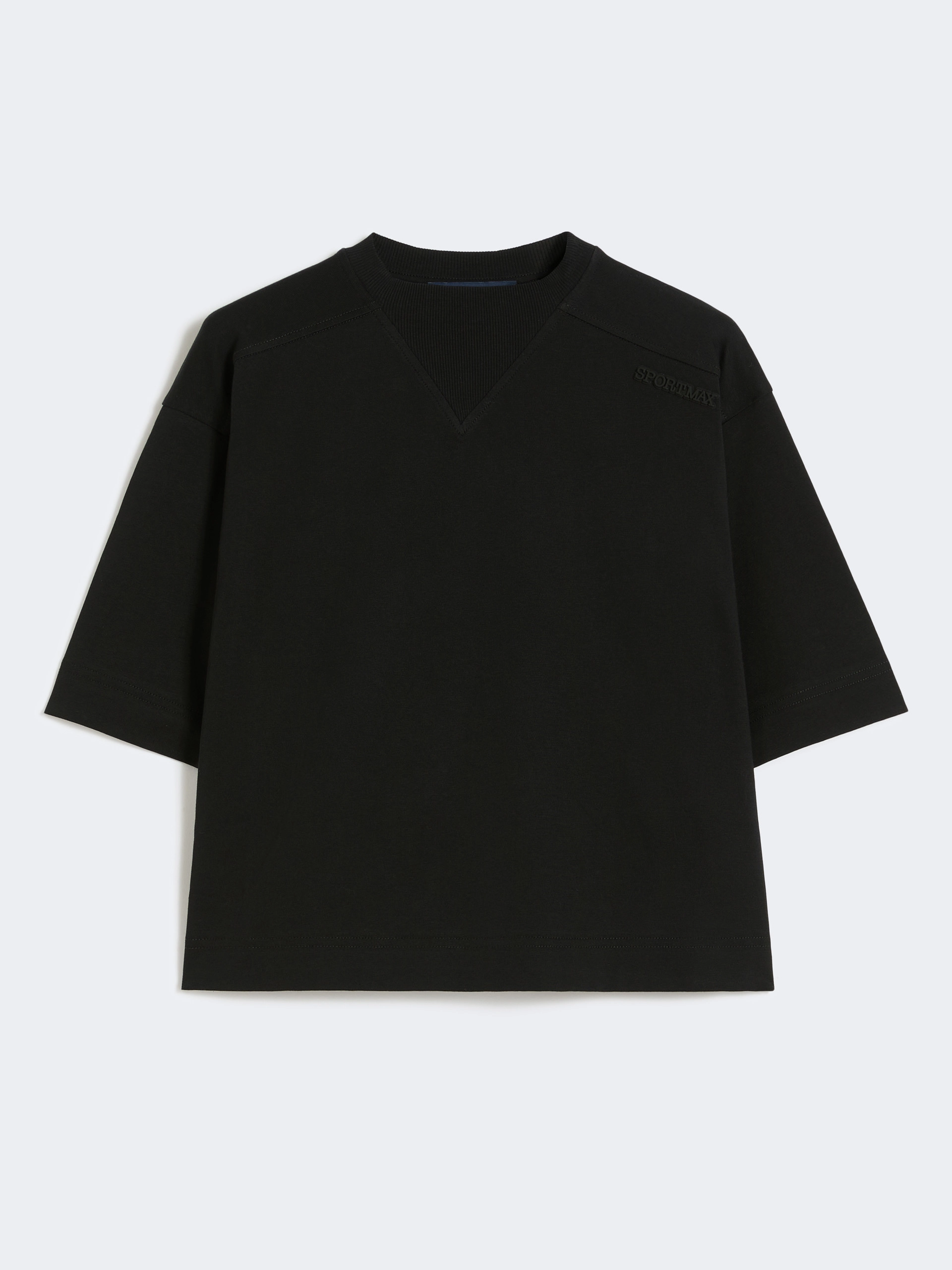 Cotton T-shirt - BLACK - Sportmax - 6