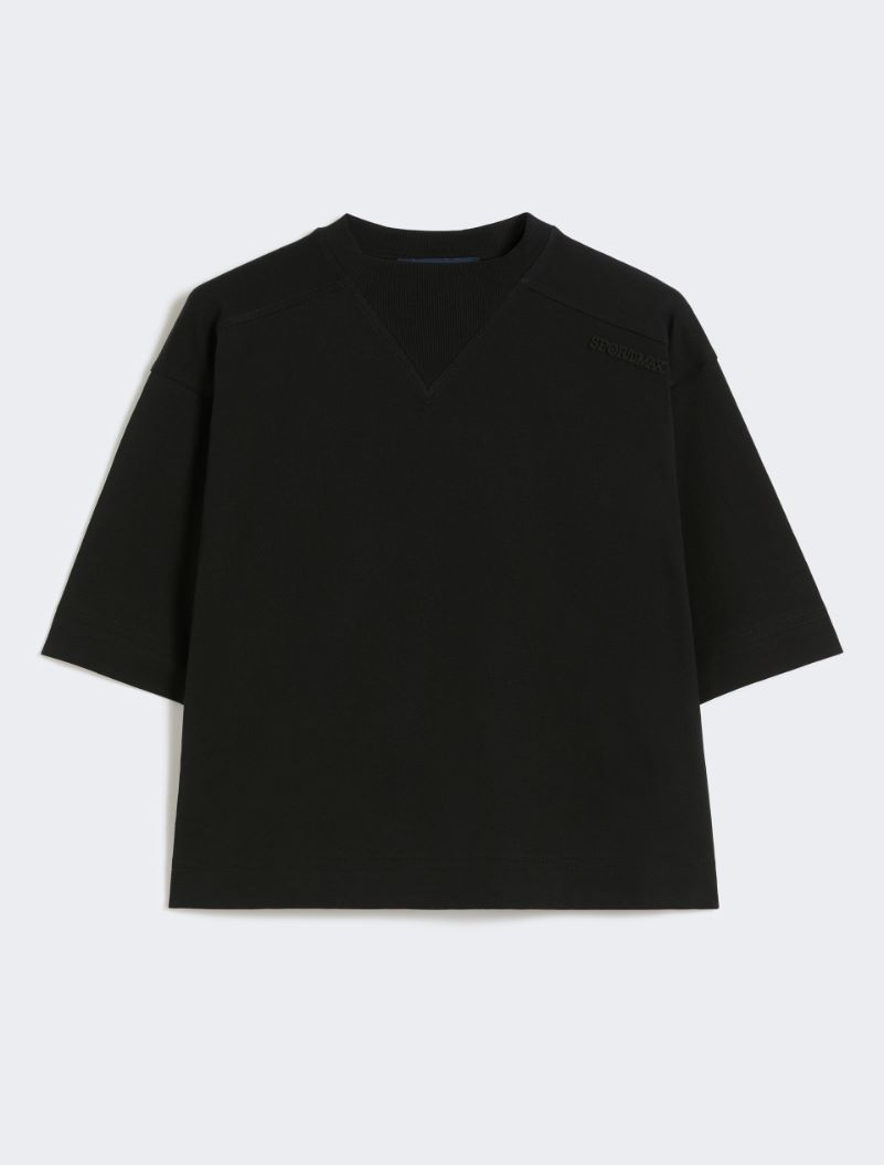 Cotton T-shirt - BLACK - Sportmax - 7