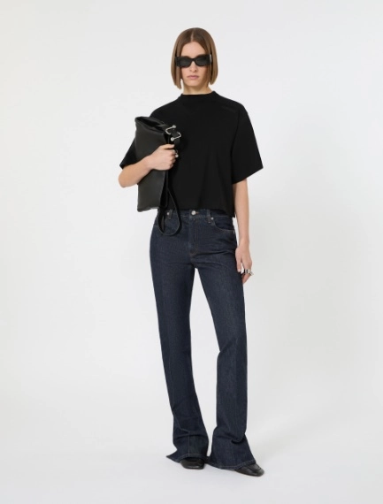 Cotton T-shirt - BLACK - Sportmax - 1