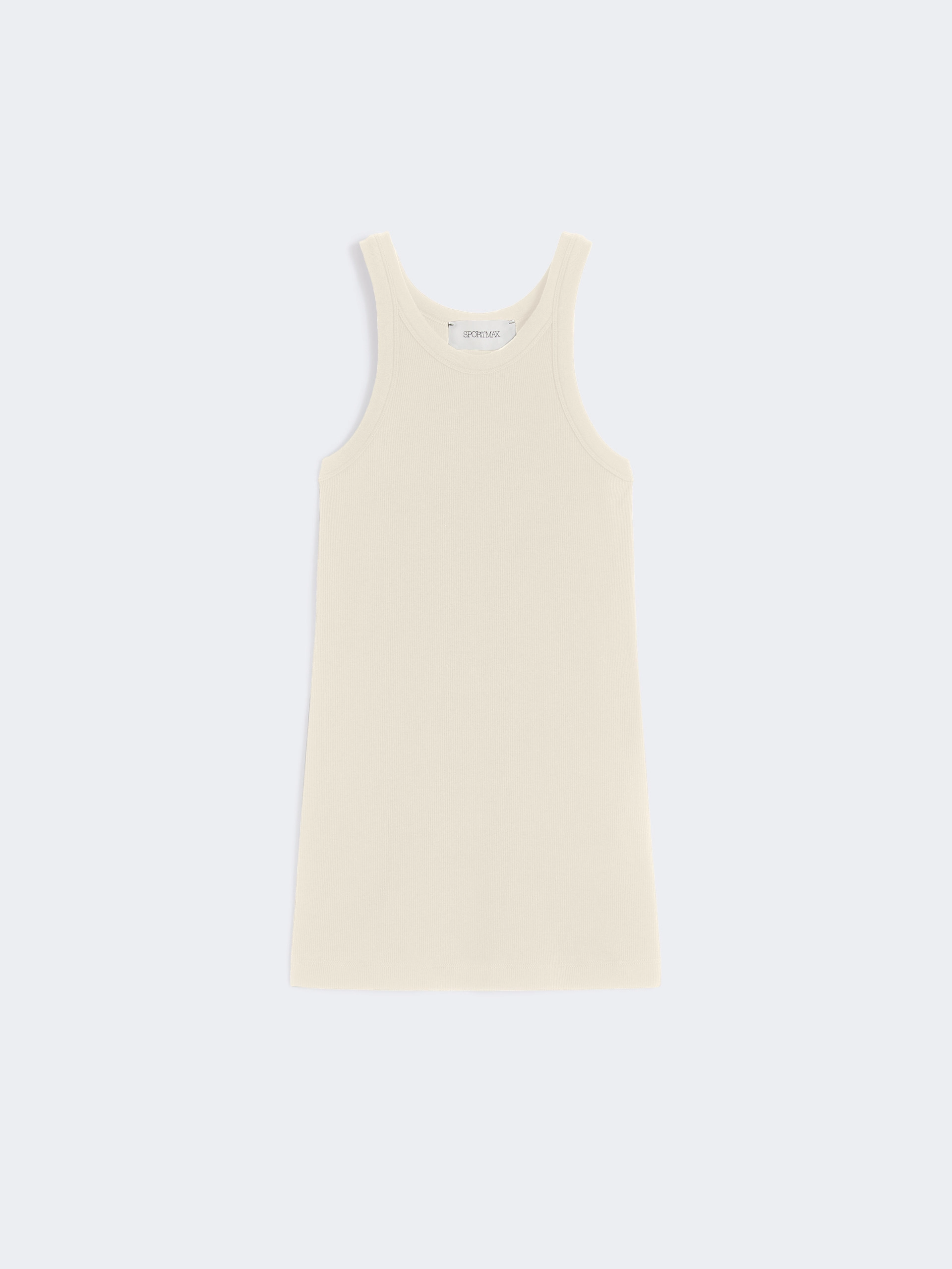 Cotton and silk vest top - VANILLA - Sportmax - 5