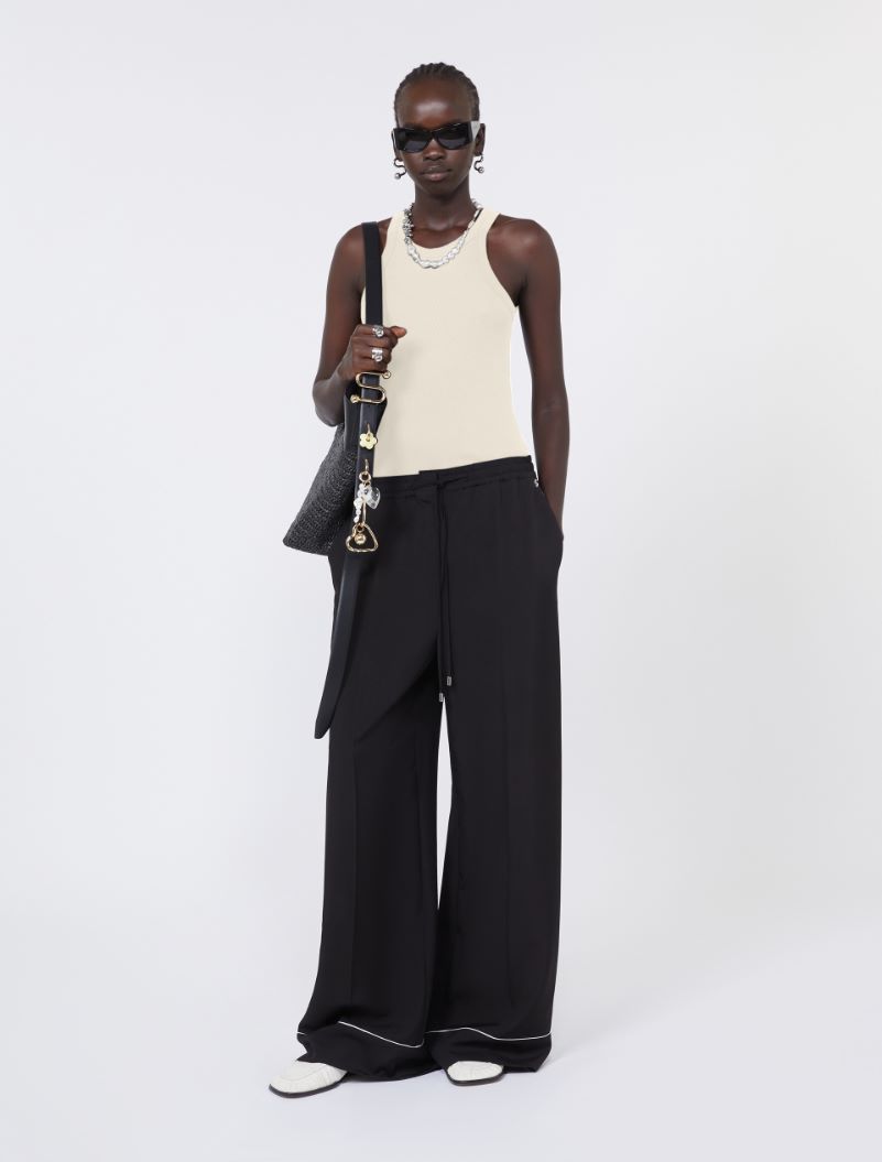 Cotton and silk vest top - VANILLA - Sportmax