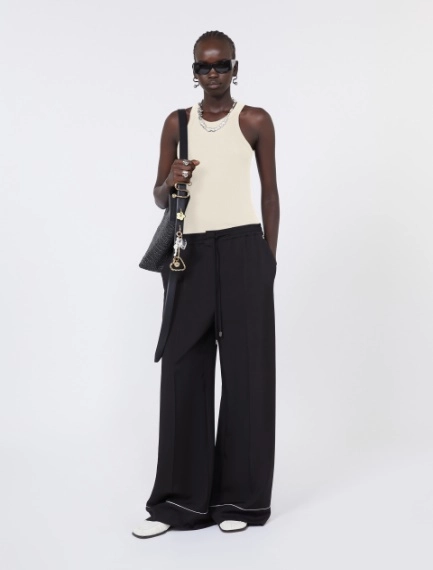 Cotton and silk vest top - VANILLA - Sportmax - 1