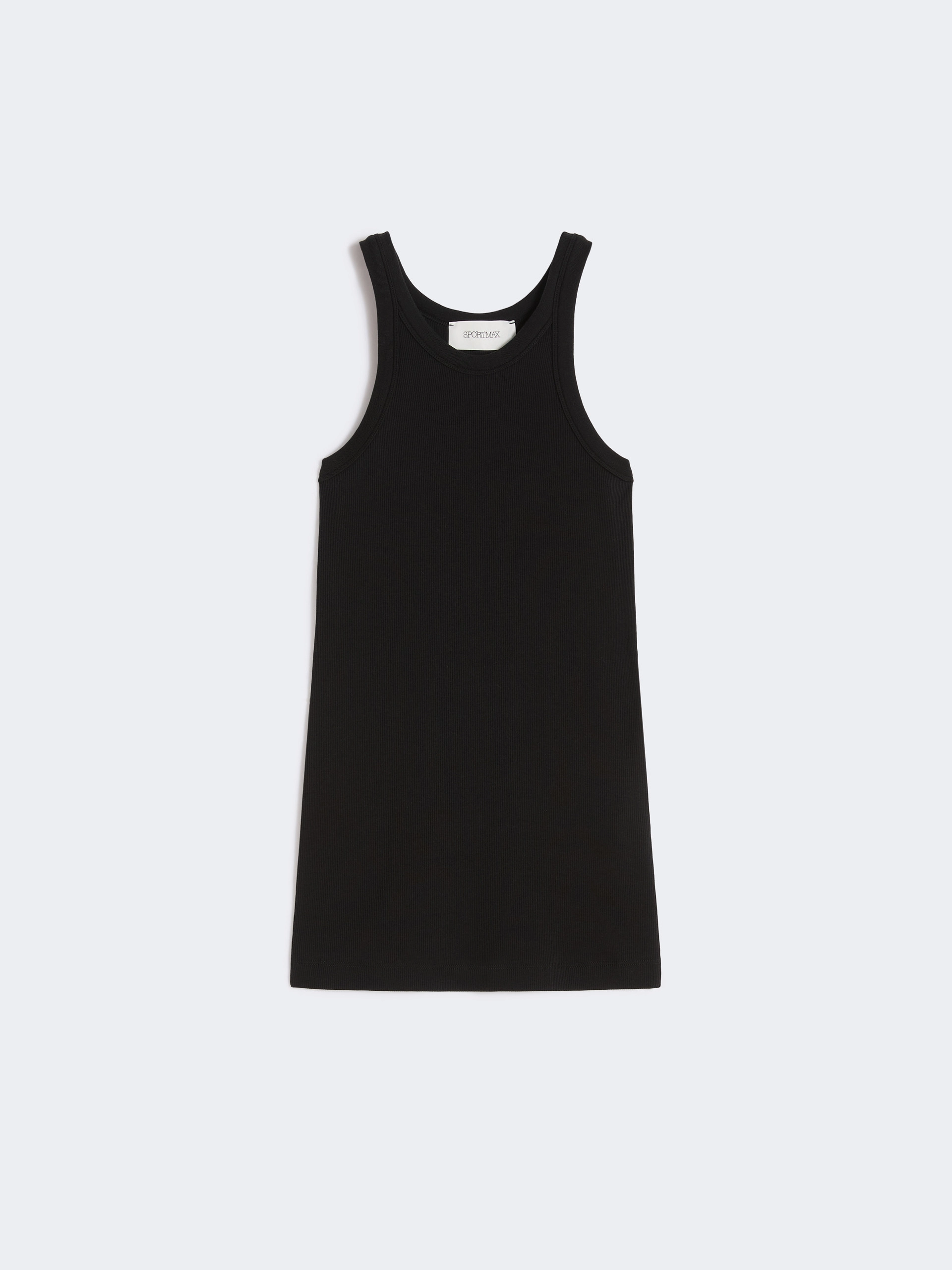 Cotton and silk vest top - BLACK - Sportmax - 5