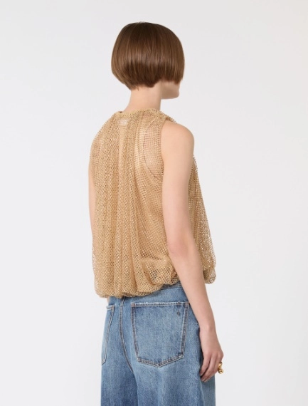 Mesh top with crystals - CAMEL - Sportmax - 3