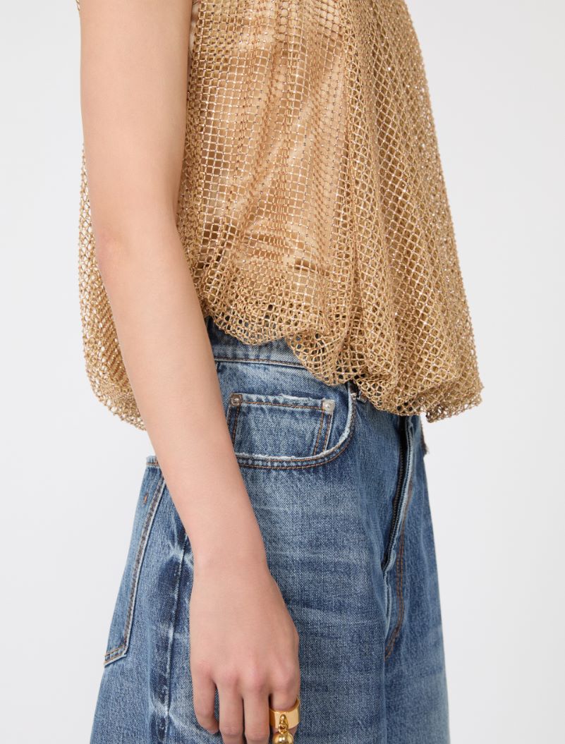 Mesh top with crystals - CAMEL - Sportmax - 6