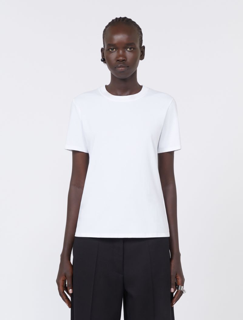 Cotton T-shirt - WHITE - Sportmax - 2