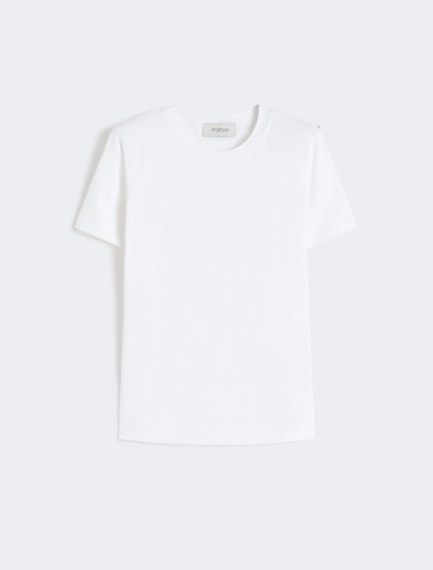 Cotton T-shirt - WHITE - Sportmax