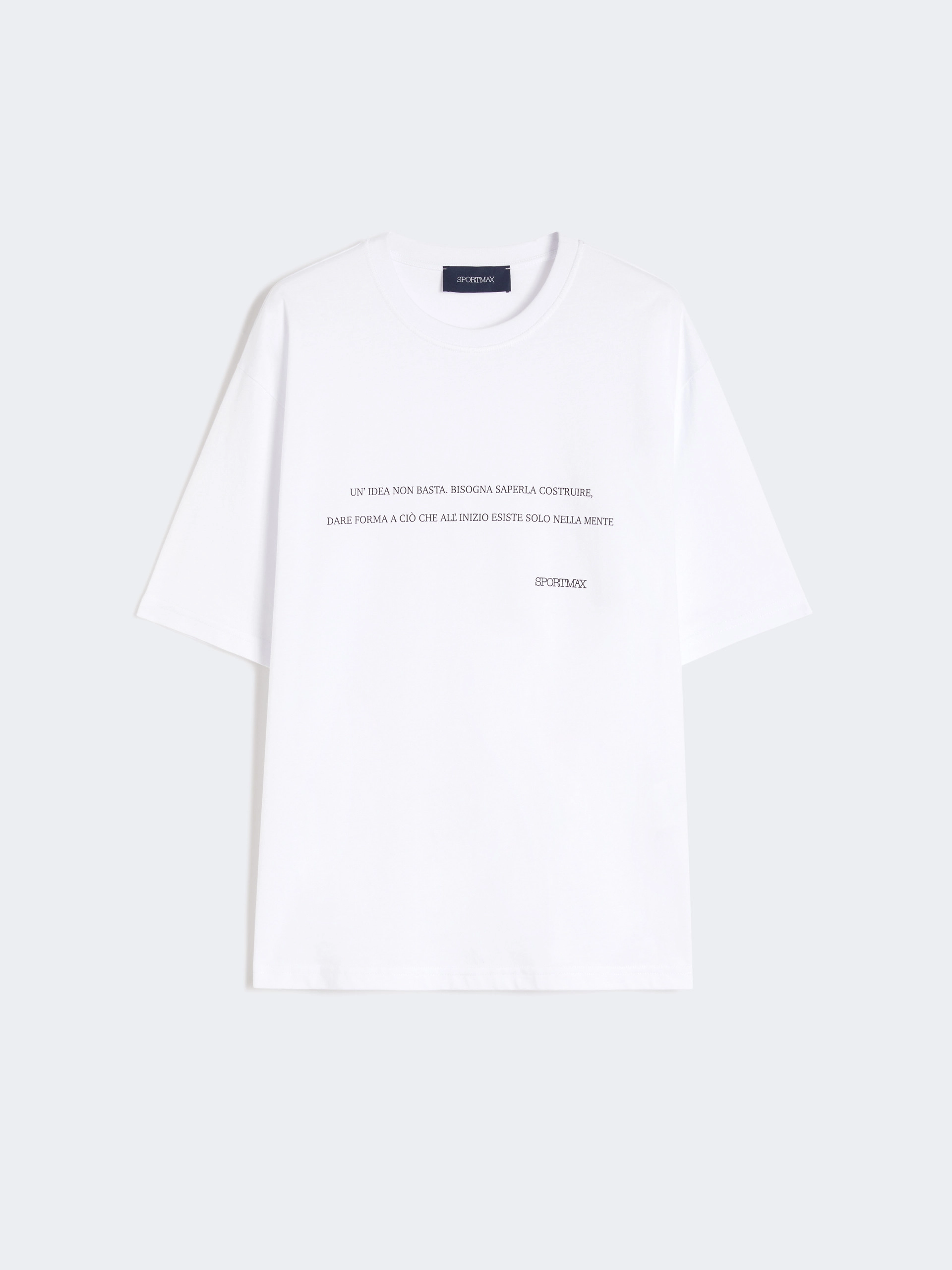 Printed cotton T-shirt - OPTICAL WHITE - Sportmax - 5
