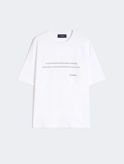 Printed cotton T-shirt - OPTICAL WHITE - Sportmax - 6