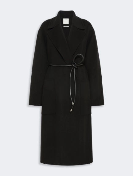 Oversized double wool coat - BLACK - Sportmax - 5