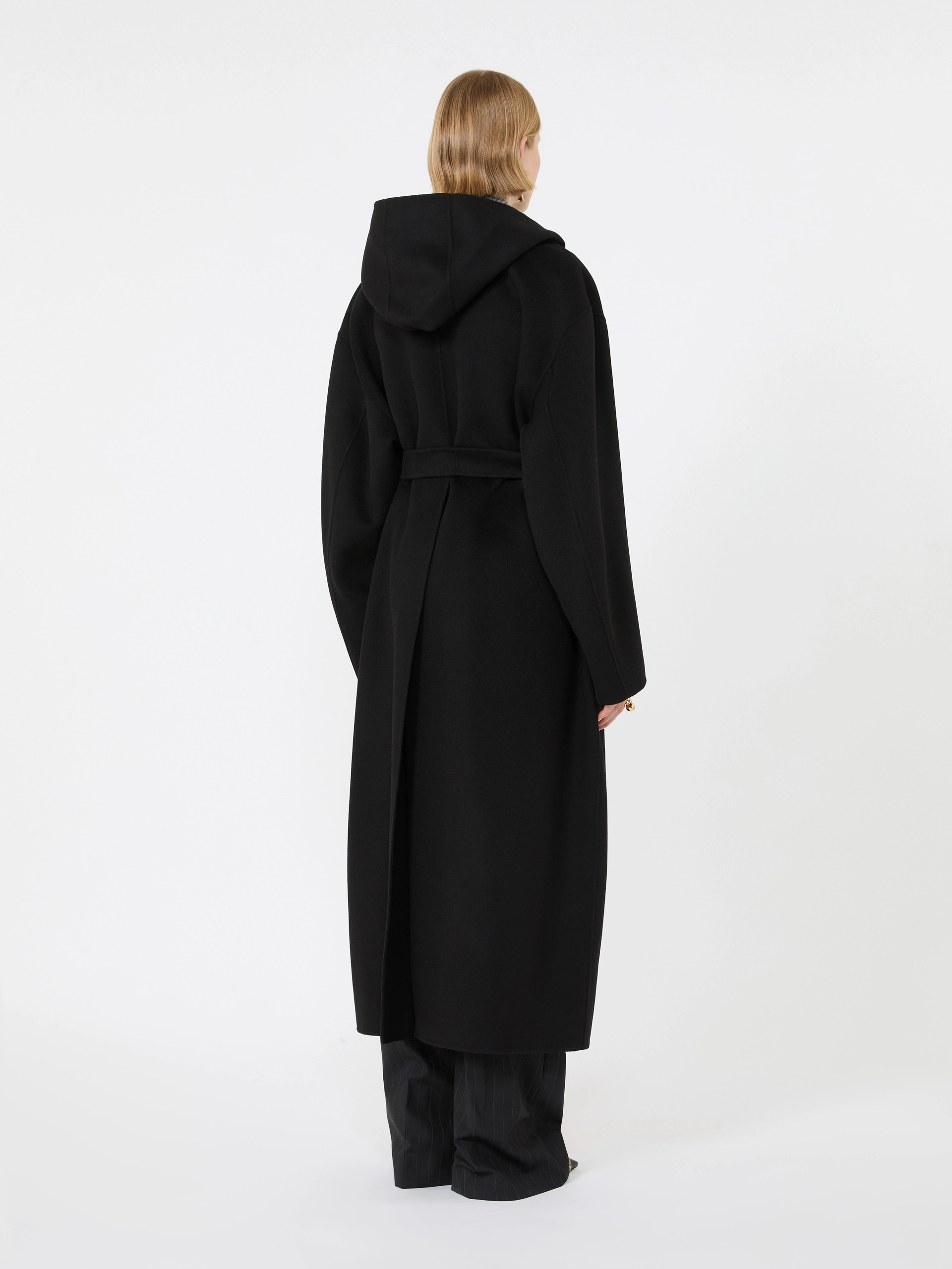 Oversized pure wool coat - BLACK - Sportmax - 3