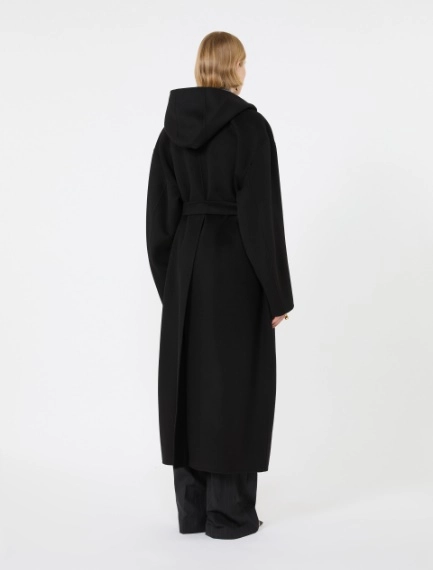 Oversized pure wool coat - BLACK - Sportmax - 3