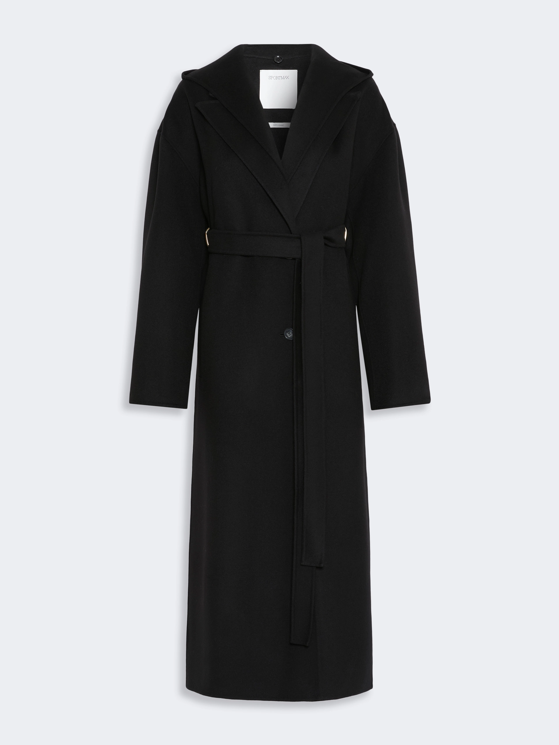 Oversized pure wool coat - BLACK - Sportmax - 6