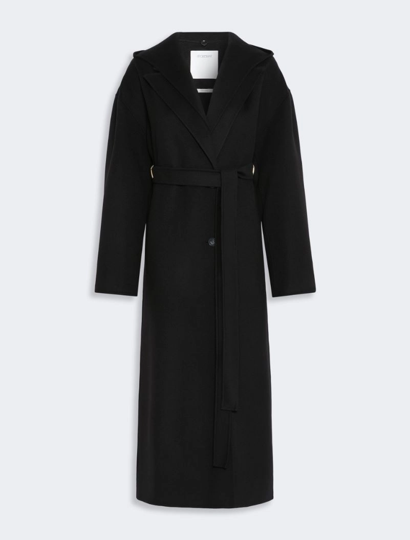 Oversized pure wool coat - BLACK - Sportmax - 6