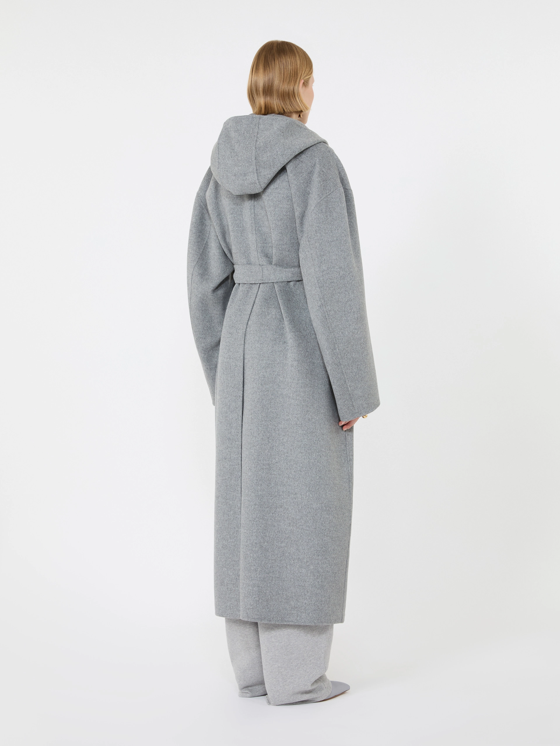 Oversized pure wool coat - MEDIUM GREY - Sportmax - 3