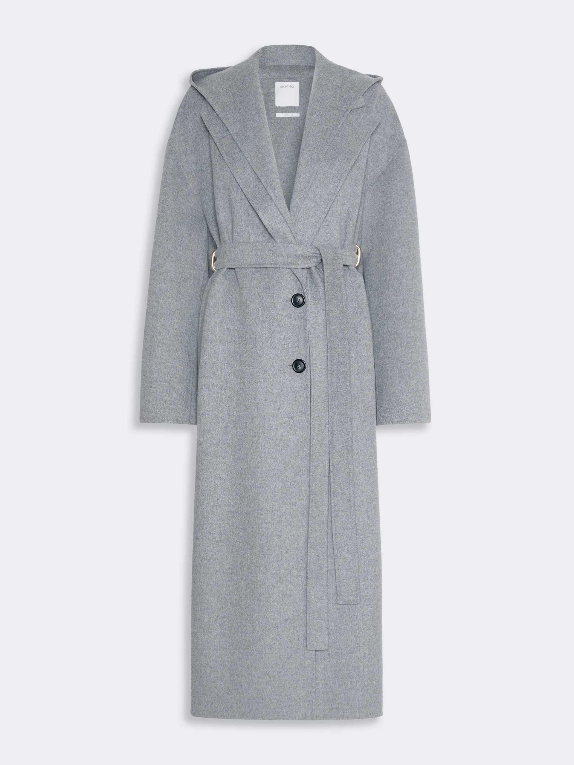 Oversized pure wool coat - MEDIUM GREY - Sportmax - 5