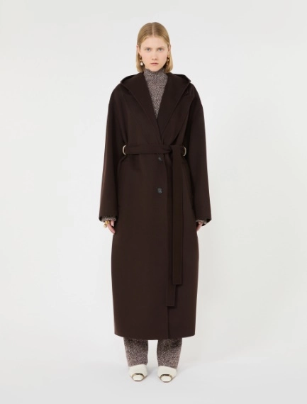 Oversized pure wool coat - CHOCOLATE - Sportmax - 2