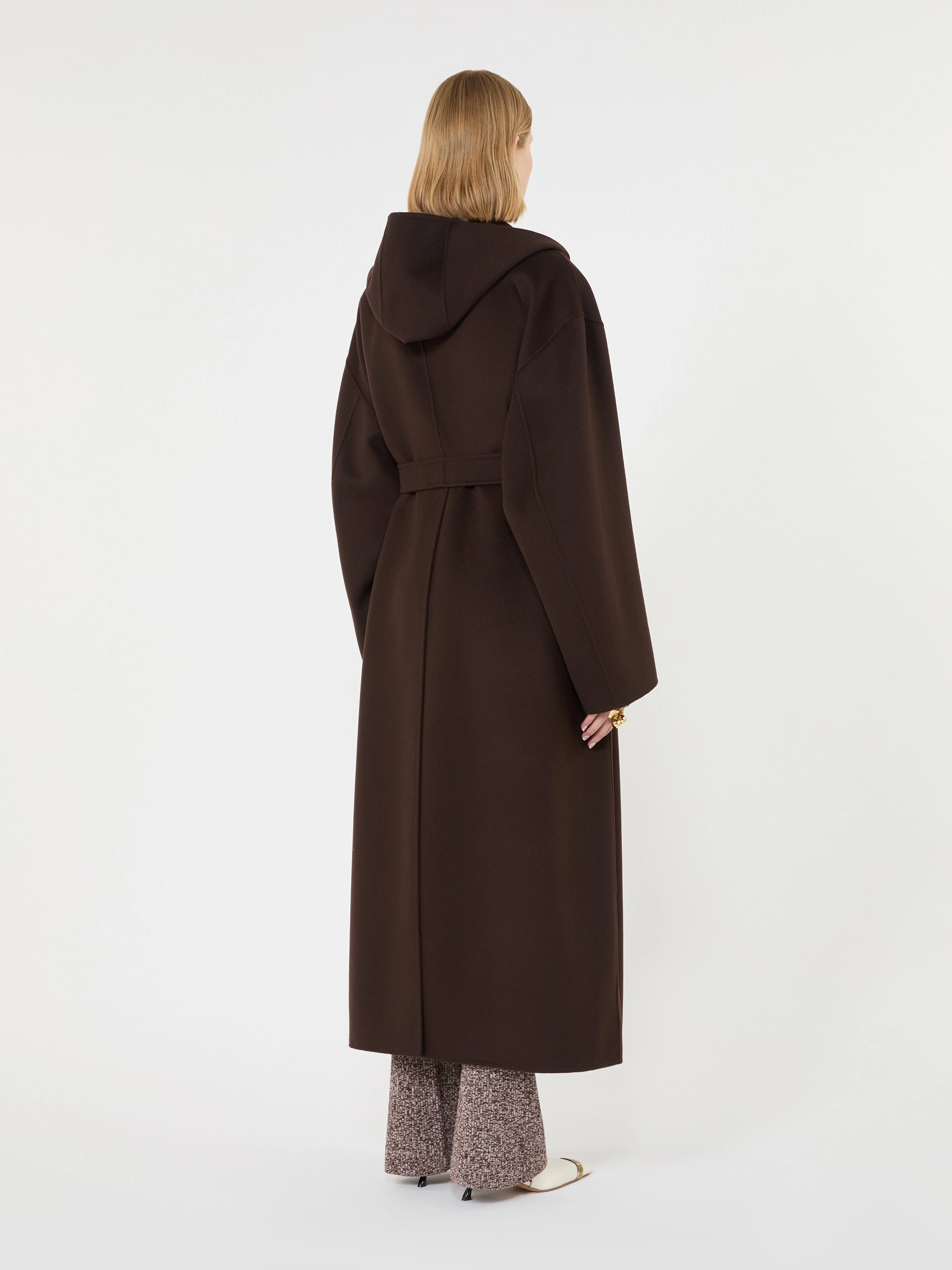 Oversized pure wool coat - CHOCOLATE - Sportmax - 3