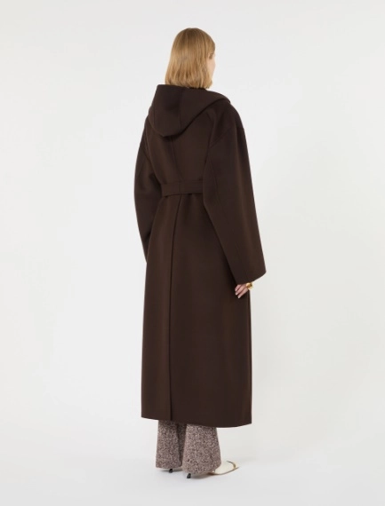 Oversized pure wool coat - CHOCOLATE - Sportmax - 3