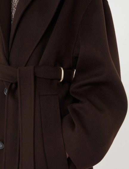 Oversized pure wool coat - CHOCOLATE - Sportmax - 5
