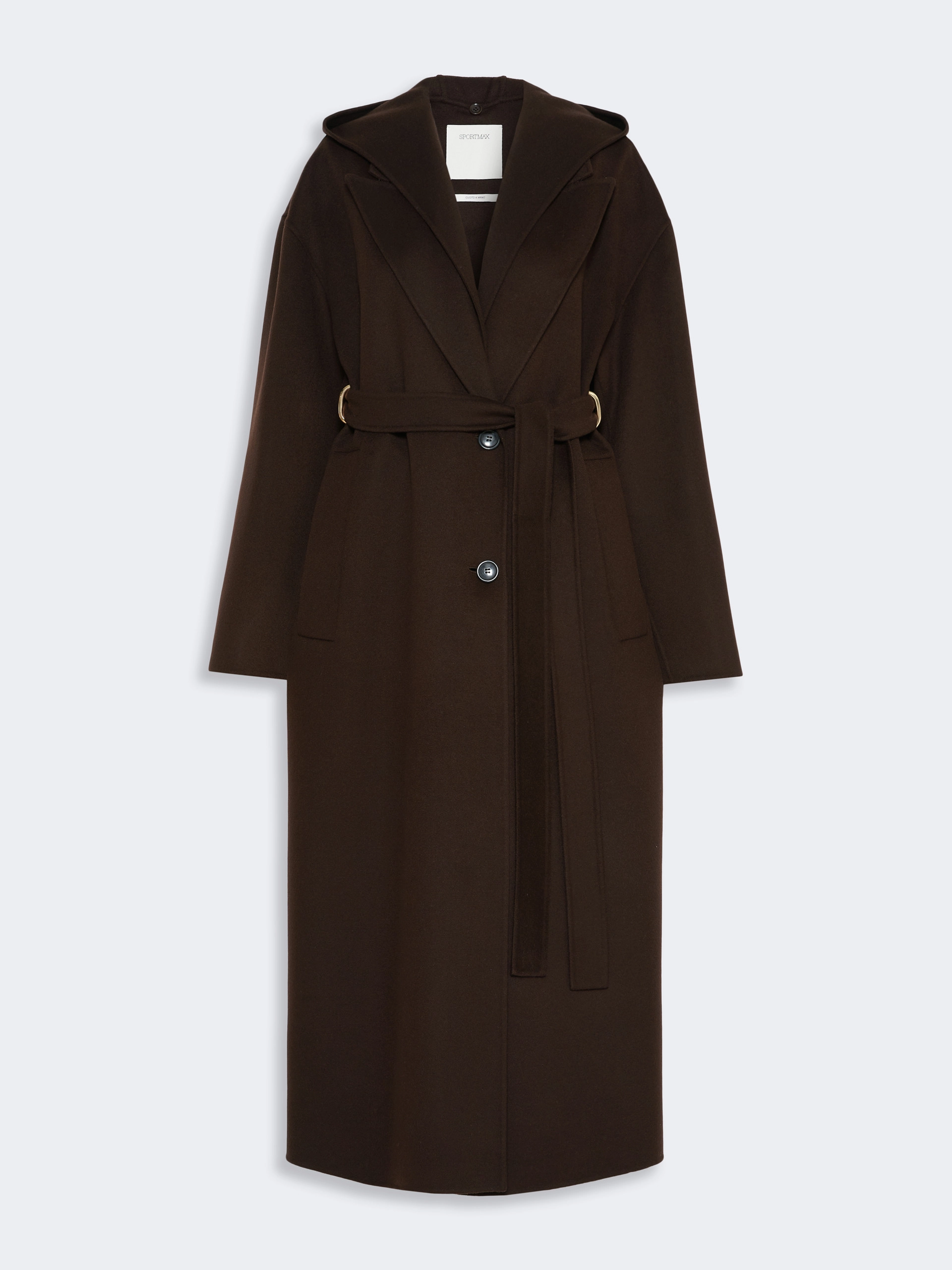 Oversized pure wool coat - CHOCOLATE - Sportmax - 6