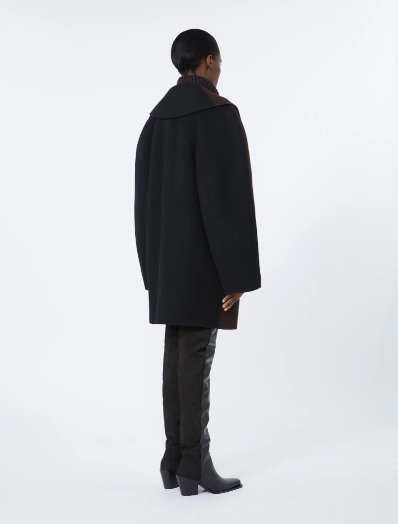 Wool and cashmere heavy jacket - COFFEE - Sportmax - 3